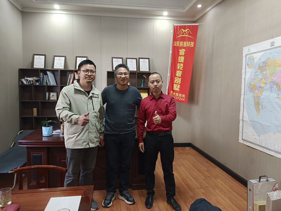 徐總率隊考察，睿婕工廠成為沙特輕鋼別墅項目首選供應商!
